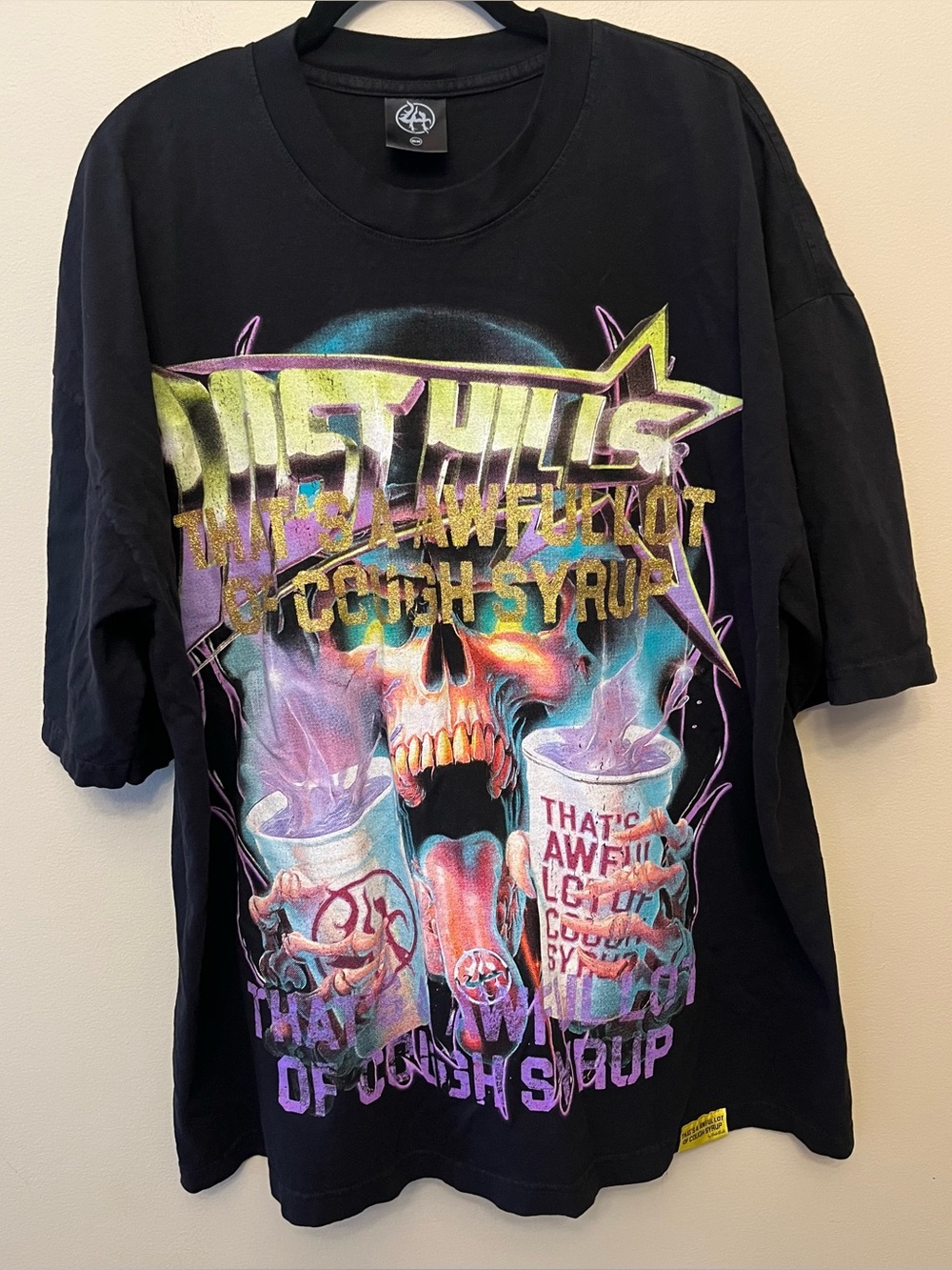 Lost Hills x That’s A Awful Lot of Cough Syrup Collab Skull T-Shirt Men's 2XL